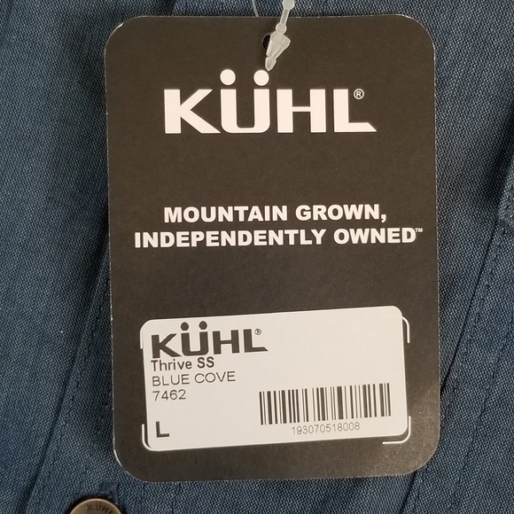 Kuhl Mens Large Shirt Thrive Short Sleeve Button Up WITH TAGS - Picture 6 of 16
